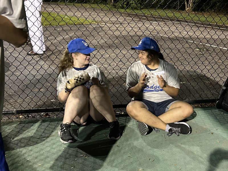 Girls in Dugout