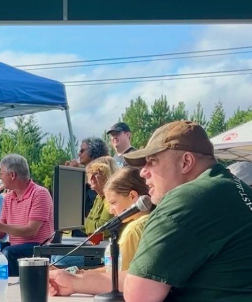 Announcer Matt Frey